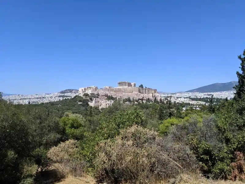 Acropolis with Parthenon and cityscape